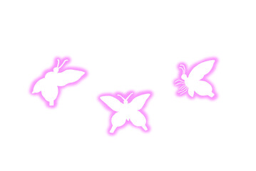 Pink butterfly spirit illustration design