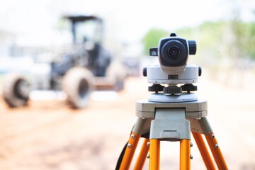 Survey camera for Construction.Survey of road level,determining horizontal and vertical...