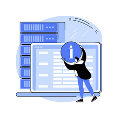 Management information system abstract concept vector illustration. © Visual Generation