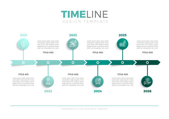 Timeline infographics icons for business data visualization.
