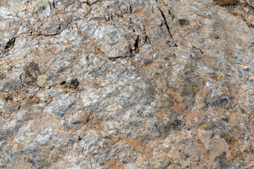 Uneven rocky surface