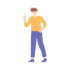 guy wearing glasses