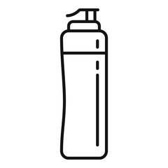 Gym water bottle icon, outline style