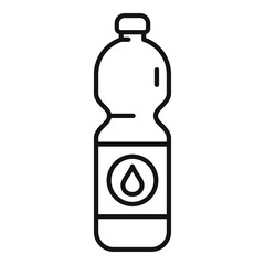 Sport water bottle icon, outline style