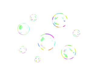 Beautiful soap bubble design illustration