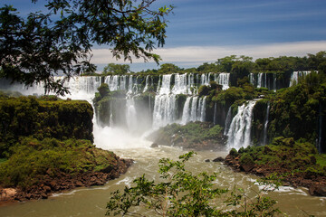 Fototapeta premium Iguazú's waterfalls in the north of Argentina a gorgeous place