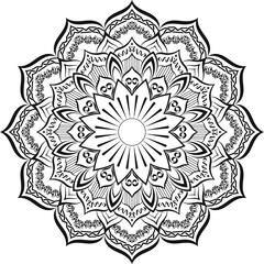 Ramadan Karim Mandala Template Design 