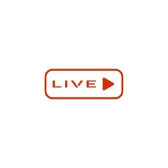 live streaming video logo design vector