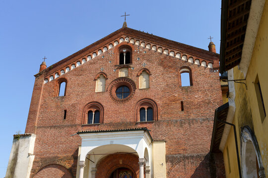 Medieval abbey of Morimondo, Milan, Italy