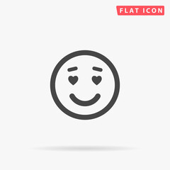 Lover Face flat vector icon