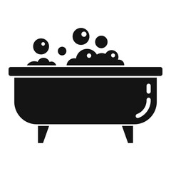 Home jacuzzi icon, simple style