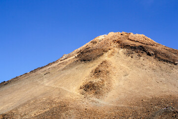 Pico del volcán Teide, el famoso volcán de Tenerife en las Islas Canarias, España. Pendiente...