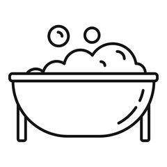Healthy jacuzzi icon, outline style