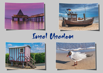 Postkarte Insel Usedom