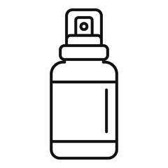 Foam antiseptic icon, outline style