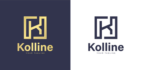Simple K letter logo with 