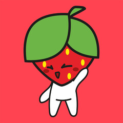 strawberry mascot