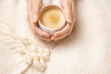 Cozy Coffee in Bed in the Morning