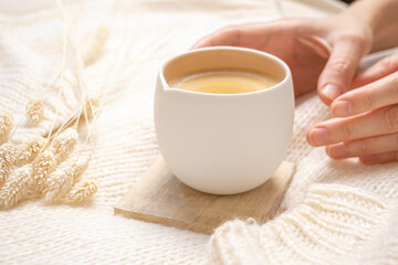Cozy Coffee in Bed in the Morning