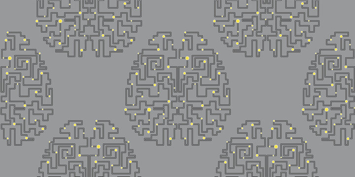 Brain Patern Vector Brain Pattern Vector