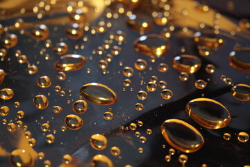 Gocce di acqua su fondi colorati