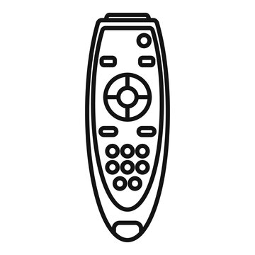 black remote control outline clip art preview