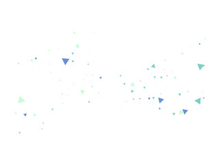 Triangle Explosion Confetti. Triangles Blast Moving Confetti.