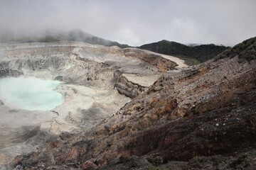 Parque Nacional Volcán Poás, Alajuela, Costa Rica. Paisajes  hermoso de la naturaleza