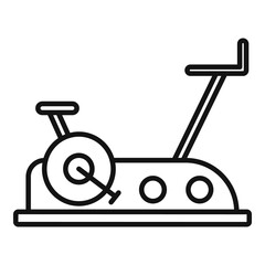 Exercise bike equipment icon, outline style