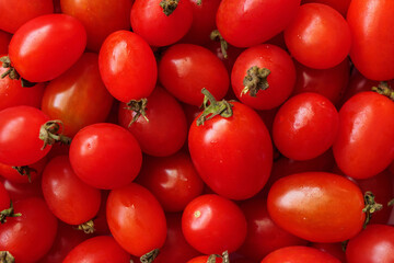 Red ripe organic tomato background