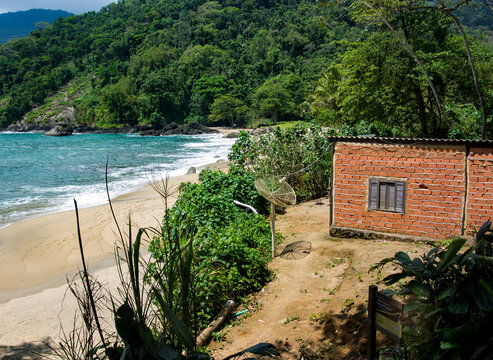 A Humble Fisherman's House In A Isolated Beach