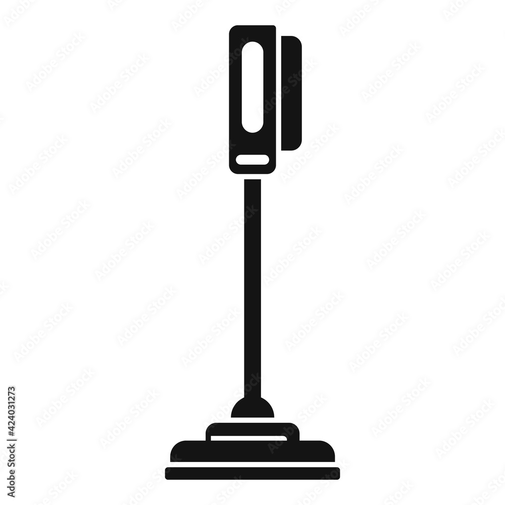 Poster home hand steam cleaner icon, simple style