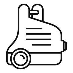 Steam cleaner icon, outline style