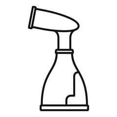 Portable steam cleaner icon, outline style