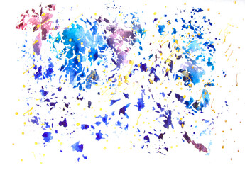 Ink watercolor abstract background. Hand drawing
