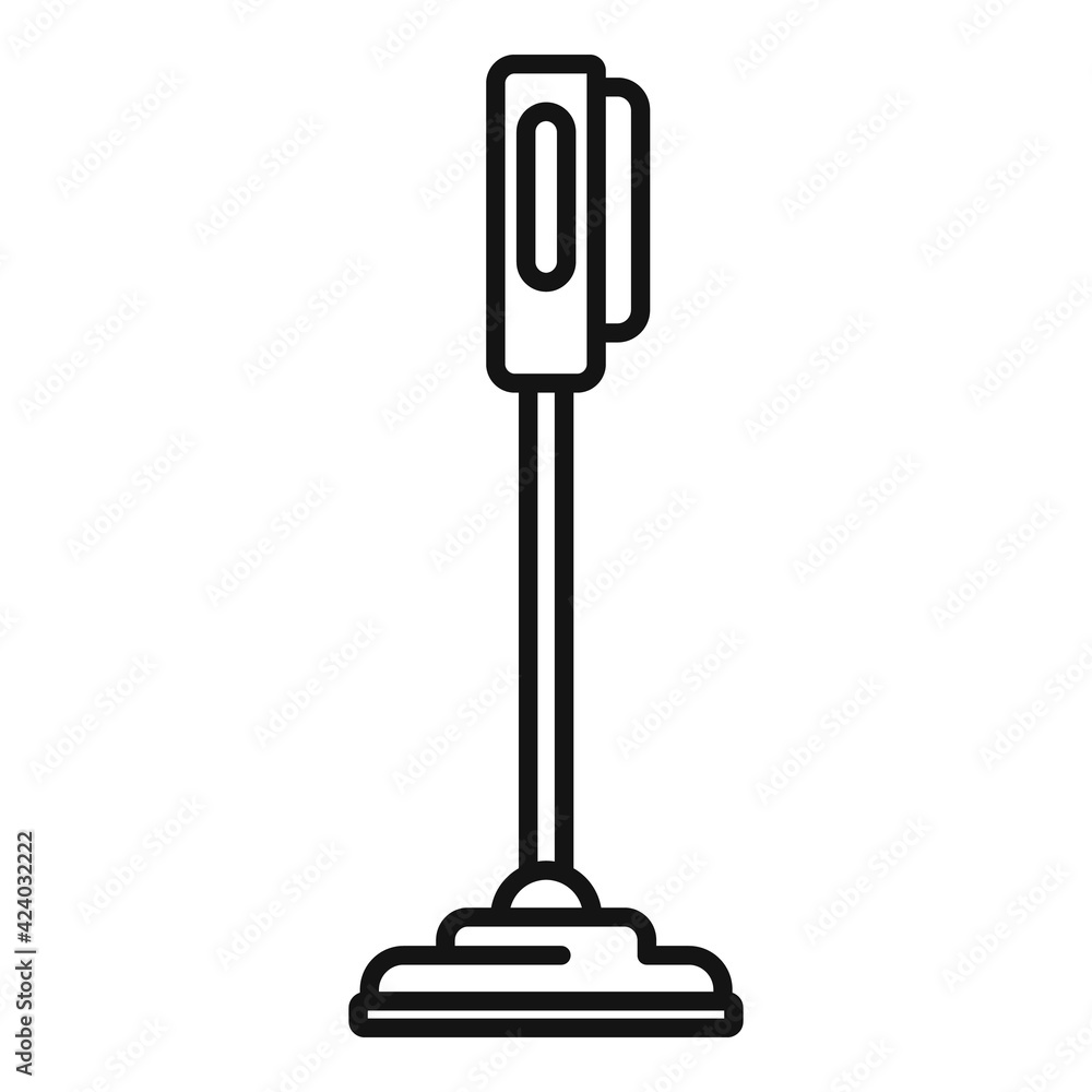 Sticker Home hand steam cleaner icon, outline style