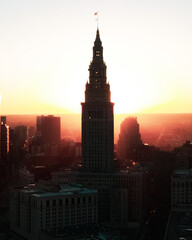 Fototapeta na wymiar Cleveland Ohio Sunrise