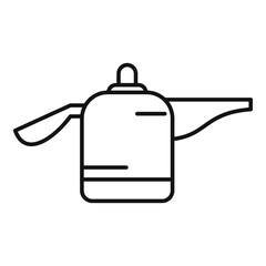 Modern steam cleaner icon, outline style
