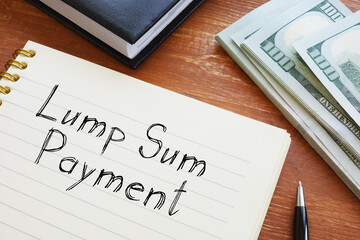 Lump Sum Payment is shown on the photo using the text