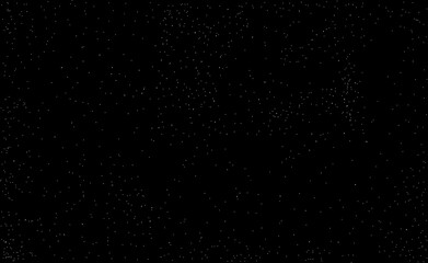 Space horizontal background black with white stars for greeting card, flyer, holiday design for scrapbooking paper.