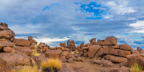 Massive Dolerite Rock Formations at Giant's Playground near Keetmanshoop, Namibia
