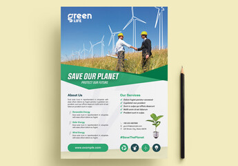 Green Energy Flyer Layout