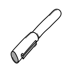 Pen doodle vector icon. Drawing sketch illustration hand drawn line eps10