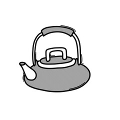 Teapot doodle vector icon. Drawing sketch illustration hand drawn line eps10
