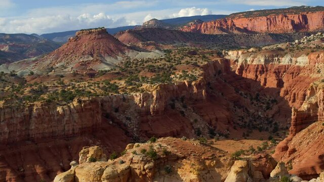 Goblin Valley State Park canyon, aerial