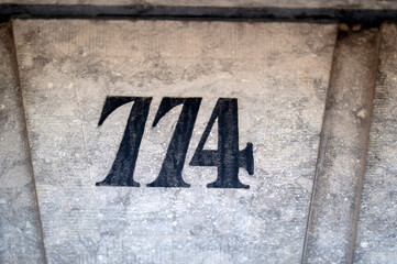 Close Up House Number 774 At Amsterdam The Netherlands 30-3-2021