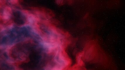 colorful space background with stars, nebula in deep space 3d render