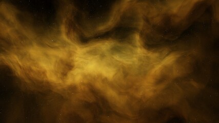 colorful space background with stars, nebula in deep space 3d render