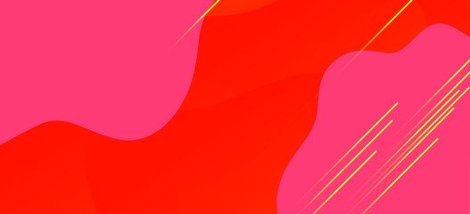 Abstract red gradient geometric shape background with dynamic geometric shapes modern corporate technology concept design
