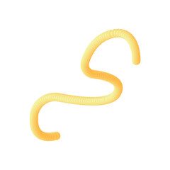 Obraz premium Abstract modern and stylish digital shape on the white isolated background. Creative colorful form. Clip art element.